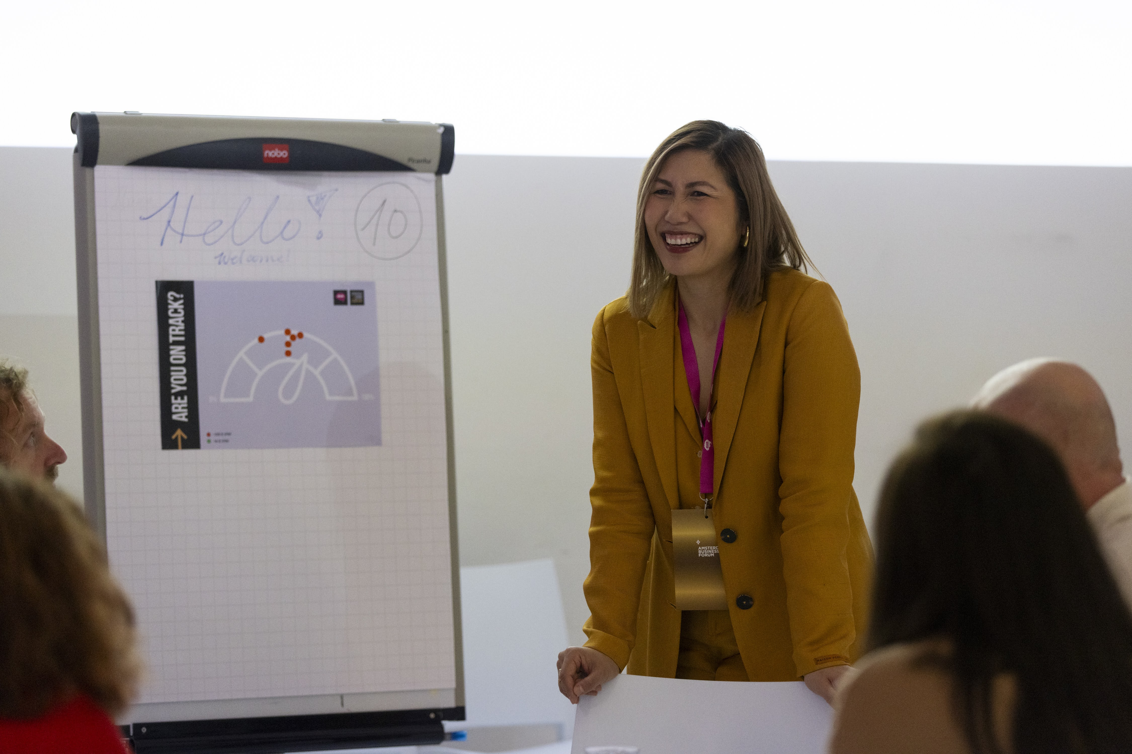 Deelnemer faciliteert zijn groep